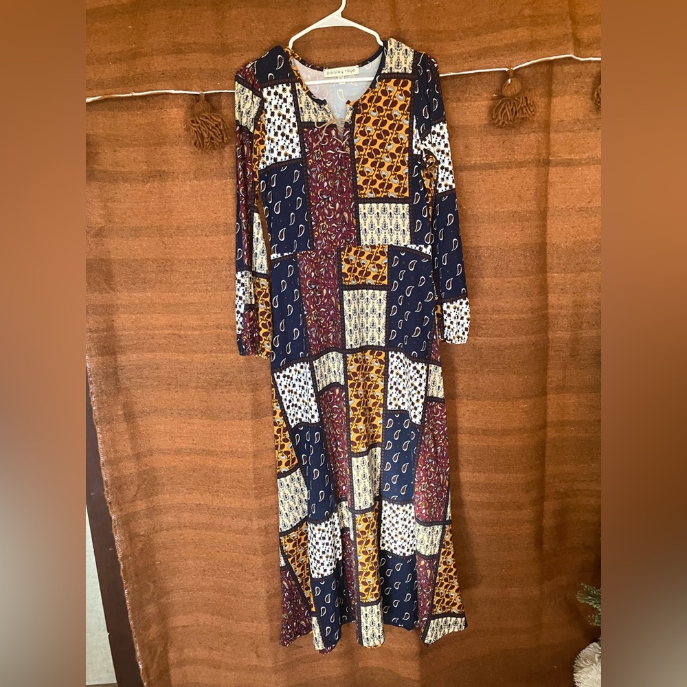 Patchwork Maxi Dress